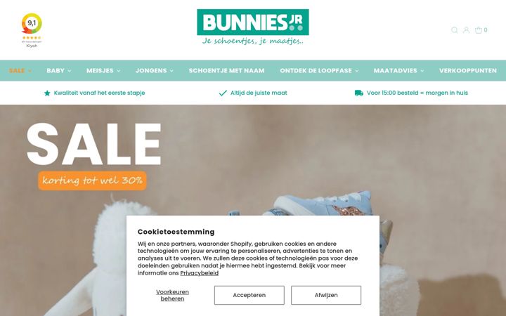 Screenshot του bunnies.nl