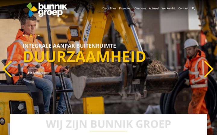 Screenshot του bunnikgroep.nl