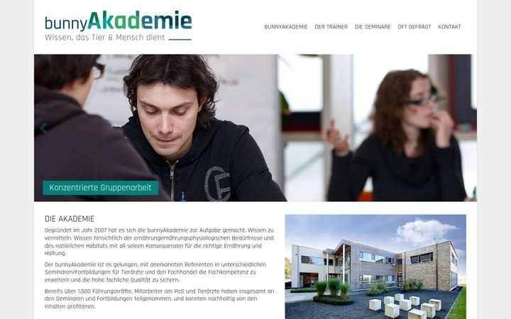 Screenshot ta' bunny-akademie.de