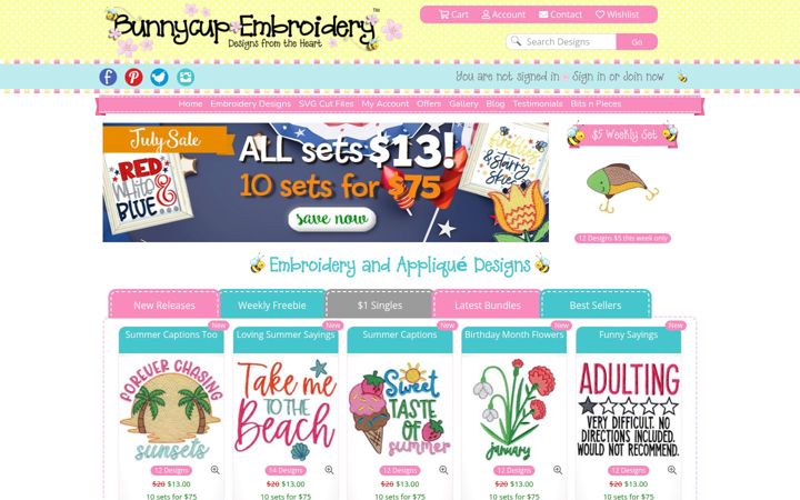 Screenshot of bunnycup.com