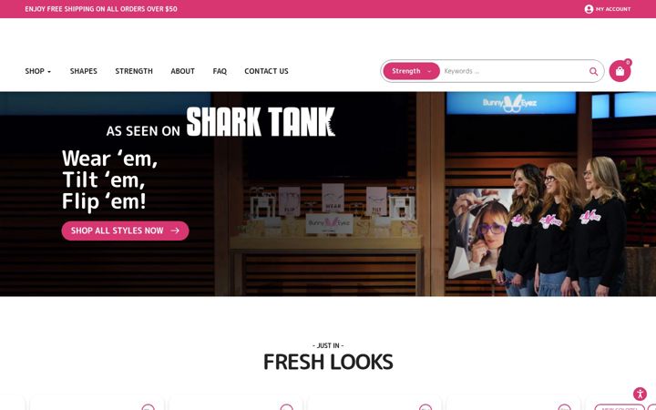 Screenshot of bunnyeyez.com