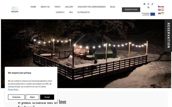 Screenshot stránky bunnyglamp.pl
