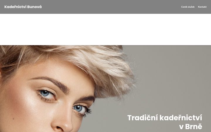 Екранна снимка на bunova.cz