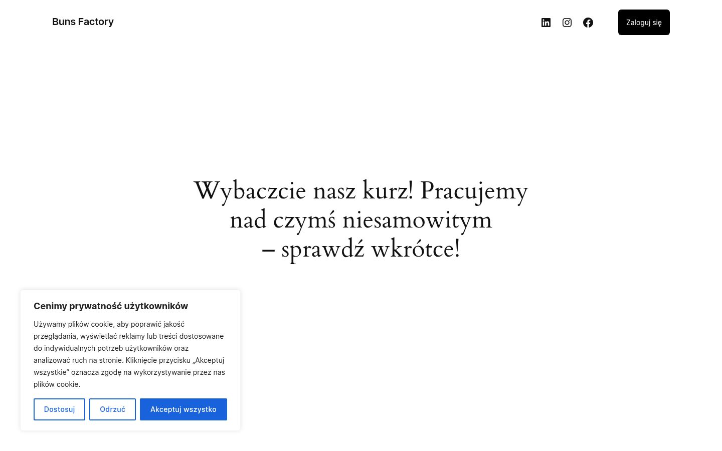Kuvakaappaus suostumusbannerista, joka näytettiin ennen mitään vuorovaikutusta