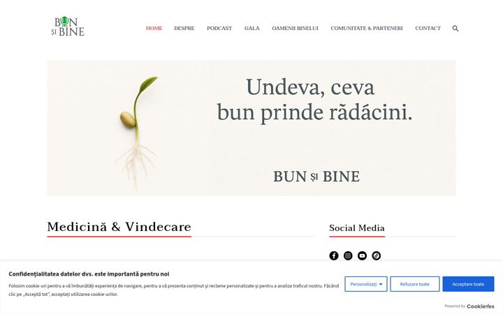 Screenshot of bunsibine.ro