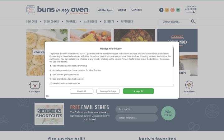 Screenshot of bunsinmyoven.com