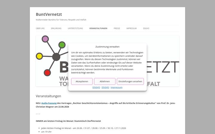 Zrzut ekranu bunt-vernetzt.de