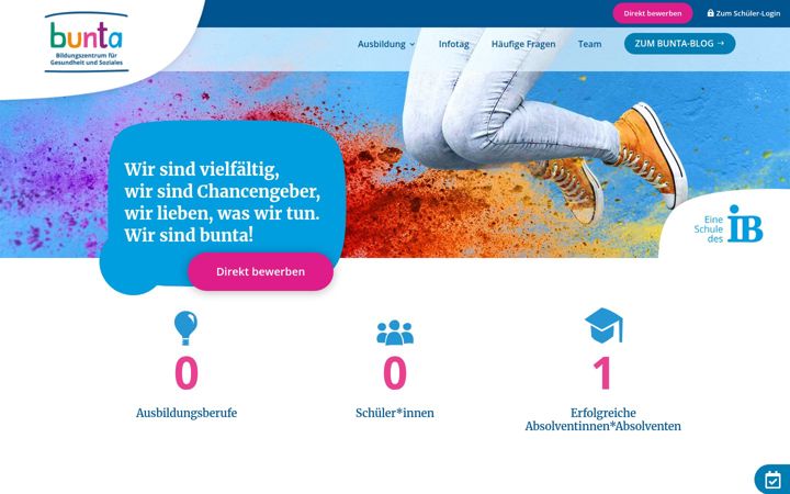 Zrzut ekranu bunta-rostock.de