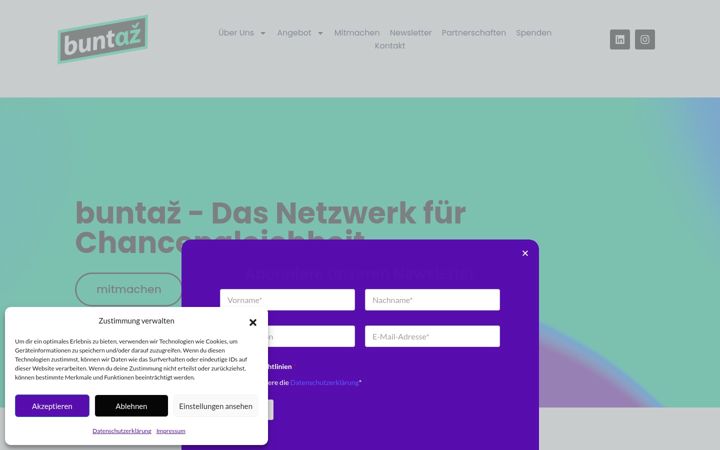 Screenshot of buntaz.com