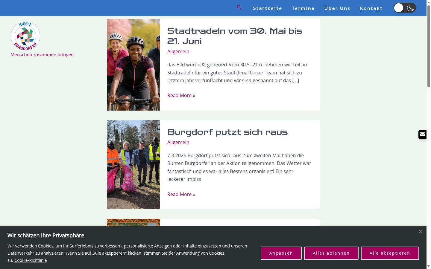 Kuvakaappaus suostumusbannerista, joka näytettiin ennen mitään vuorovaikutusta