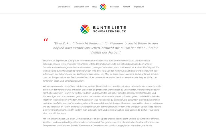 Screenshot of bunte-liste-schwarzenbruck.de