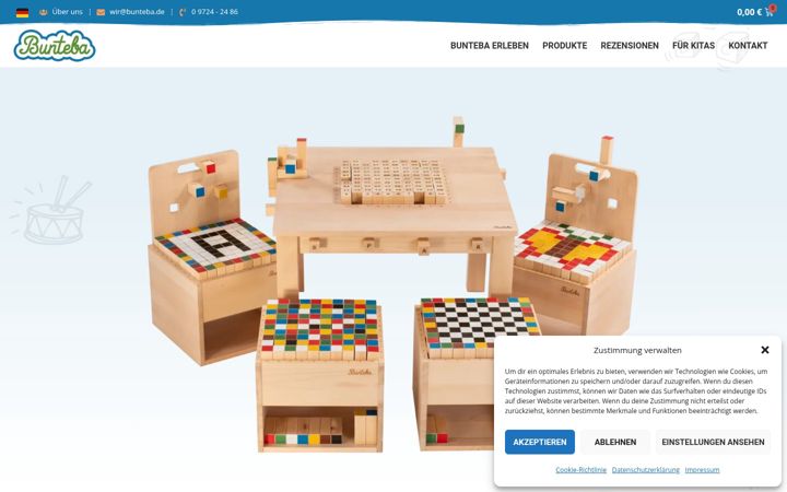 Ekraanipilt saidist bunteba.de