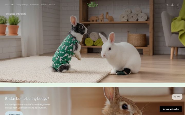 Screenshot of buntebunnybodys.de
