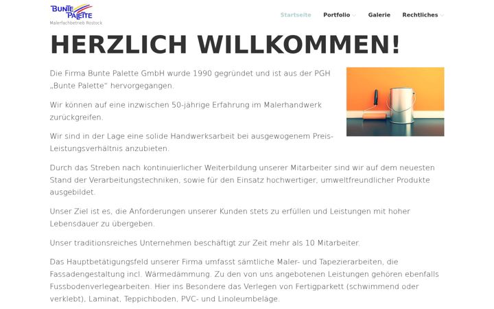 Screenshot ta' buntepalette-gmbh.de