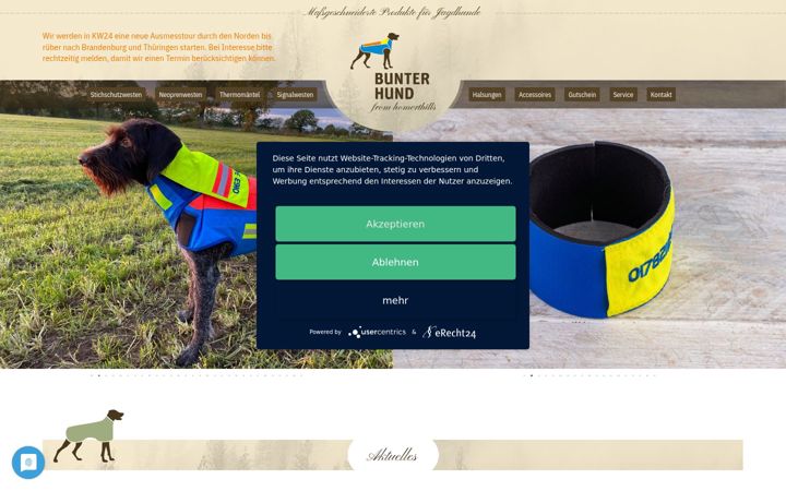 Screenshot ta' bunter-hund.de