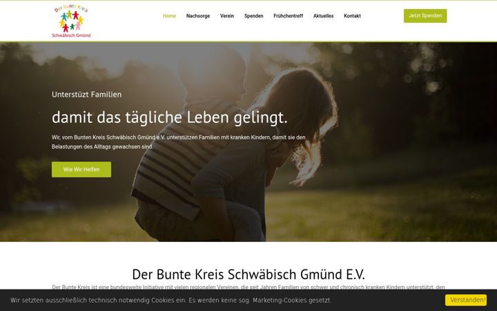 Ekraanipilt saidist bunterkreis-gd.de
