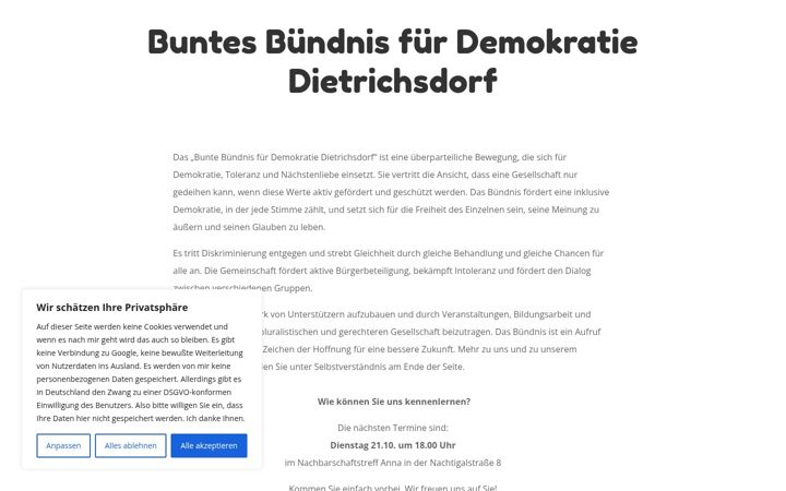 Screenshot of buntes-dietrichsdorf.de