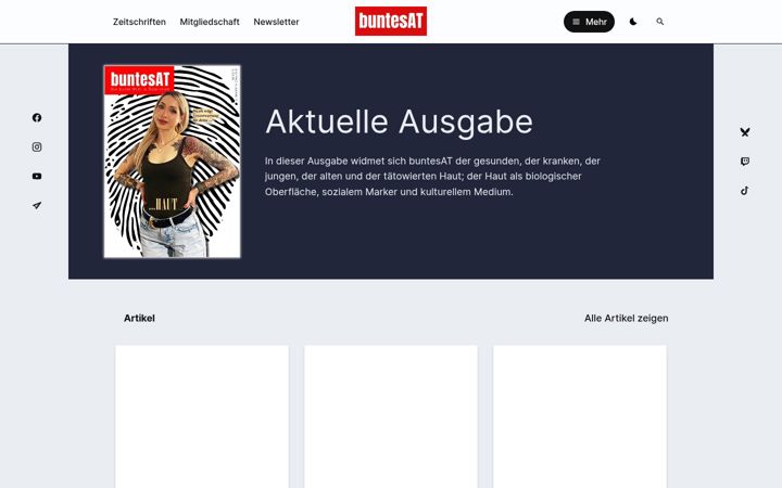 Screenshot of buntes.at