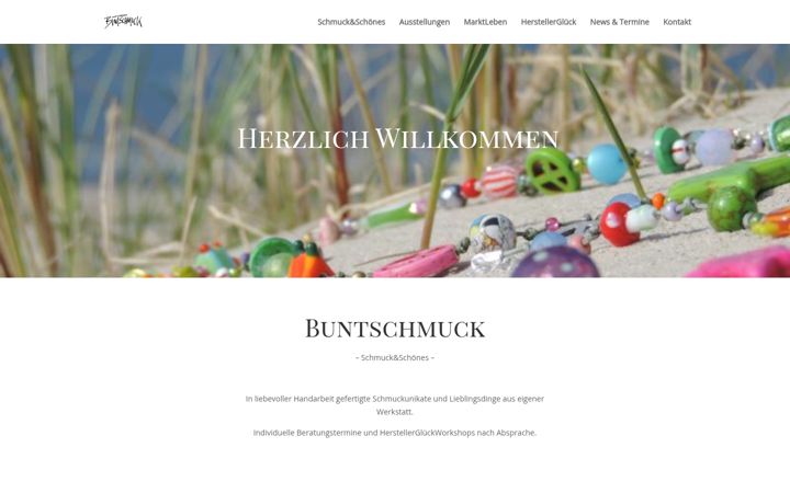 Ekrano kopija buntschmuck.de
