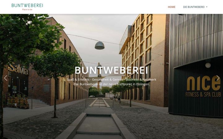 Screenshot of buntweberei.de
