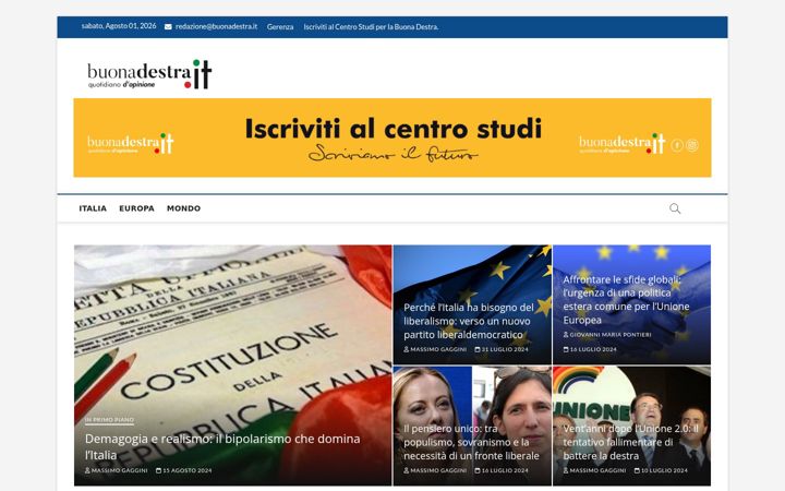 Skjermbilde av buonadestra.it