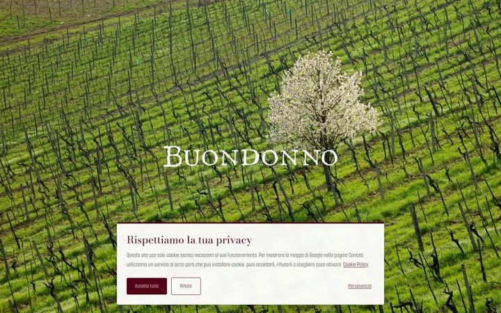 Screenshot of buondonno.com