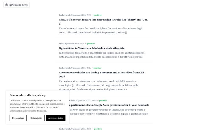 Skjámynd af buone.news