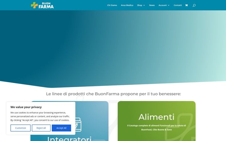 Snimka zaslona za buonfarma.it