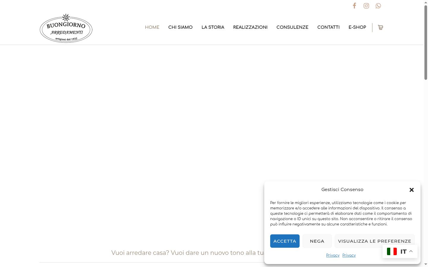 Capture d'écran de la bannière de consentement affichée avant toute interaction