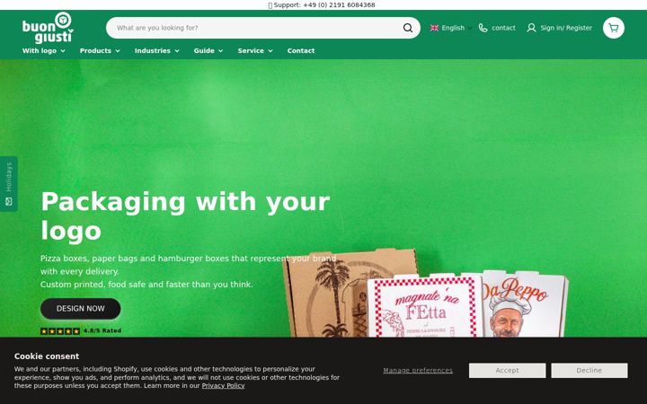 Screenshot of buongiusti.com