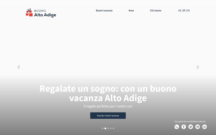 Screenshot of buonoaltoadige.com