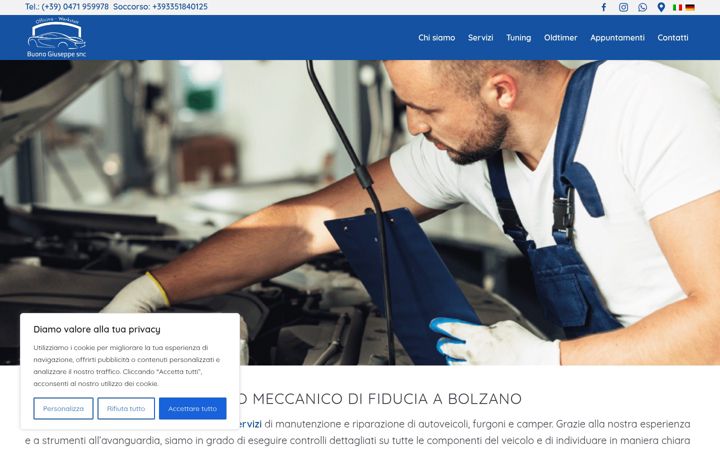 Screenshot of buonomotors.com