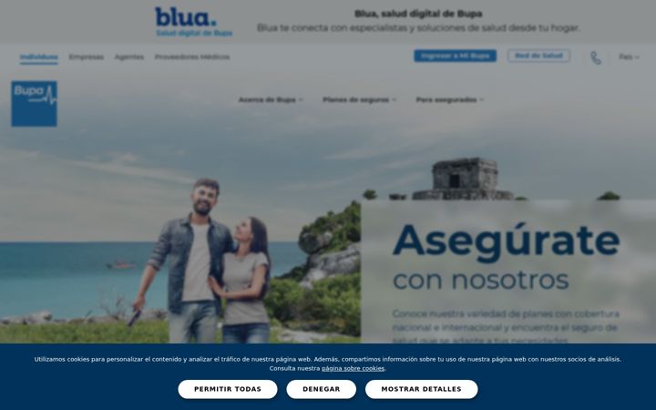 Kuvakaappaus sivustosta bupasalud.com.mx