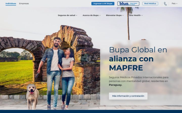 Captura de ecrã de bupasalud.com.py