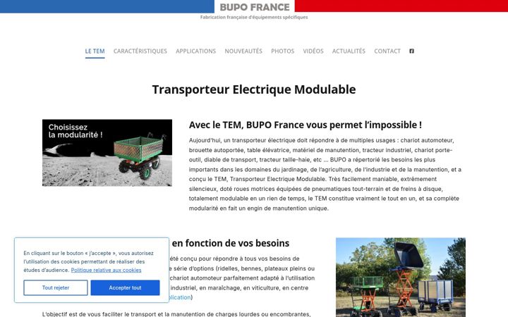 Screenshot of bupo-france.com