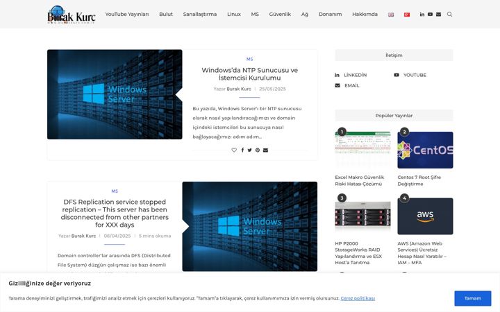 Skærmbillede af burakkurc.com.tr