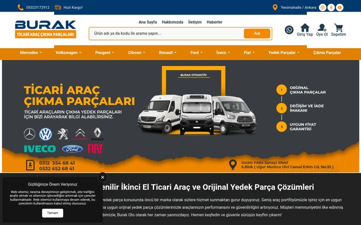 Snímek obrazovky burakotomotiv.net