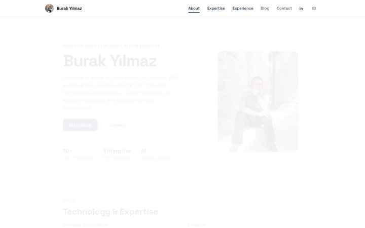 Screenshot of burakyilmaz.dev
