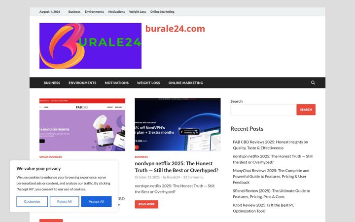 Screenshot of burale24.com