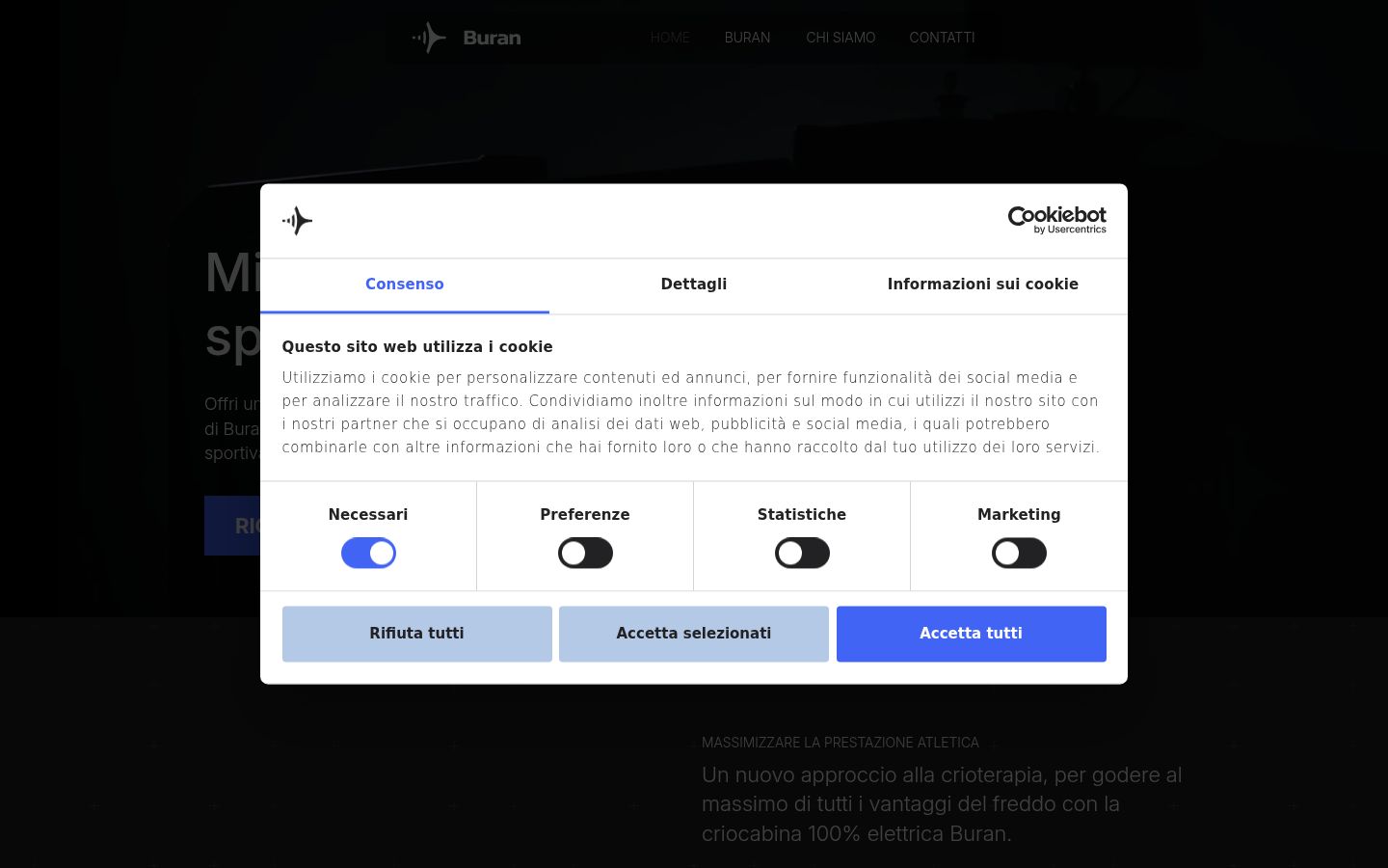 Snímka obrazovky banera súhlasu zobrazeného pred akoukoľvek interakciou