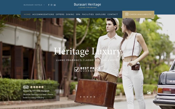 Screenshot of burasariheritage.com