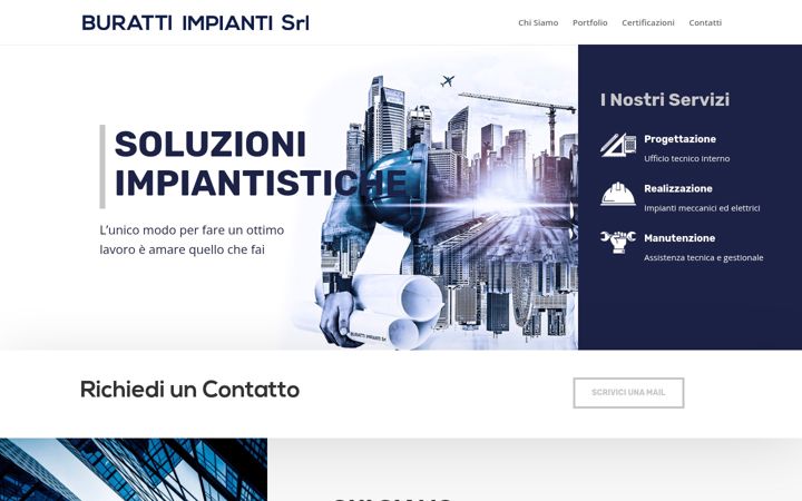 Screenshot of burattiimpiantisrl.it