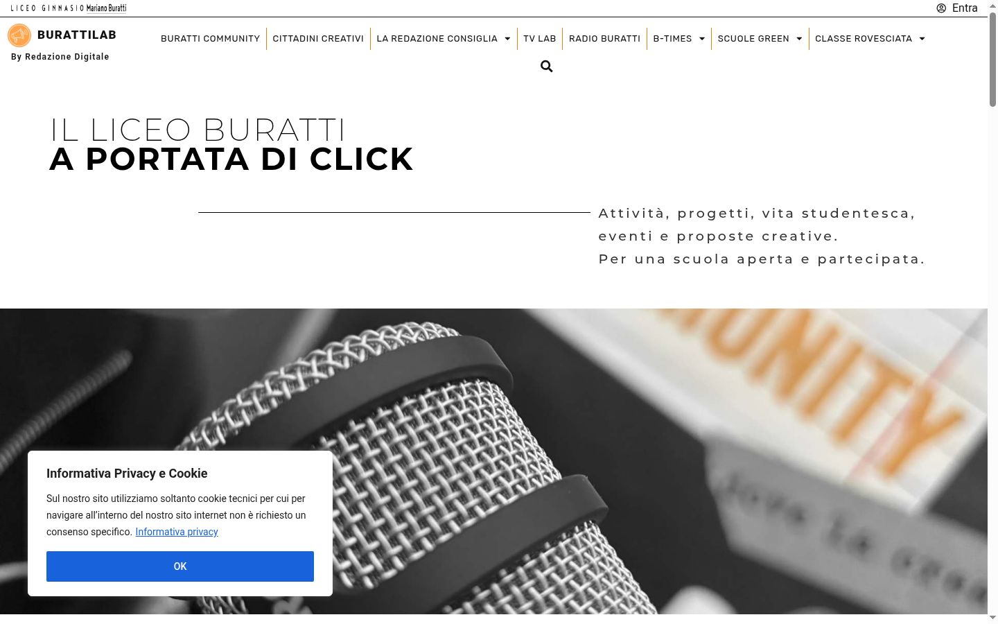 Captura de ecrã do banner de consentimento apresentado antes de qualquer interação