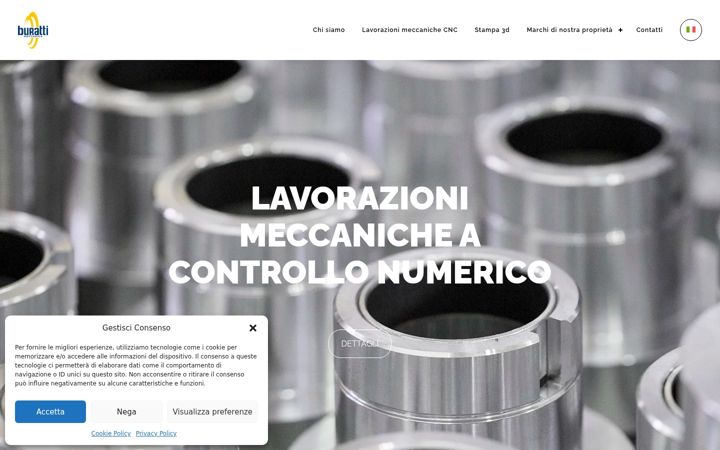 Screenshot of burattimeccanica.com