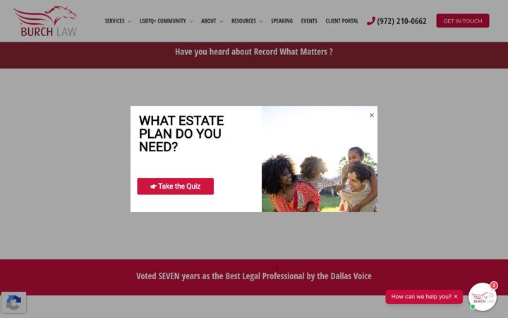 Screenshot of burch-law.com