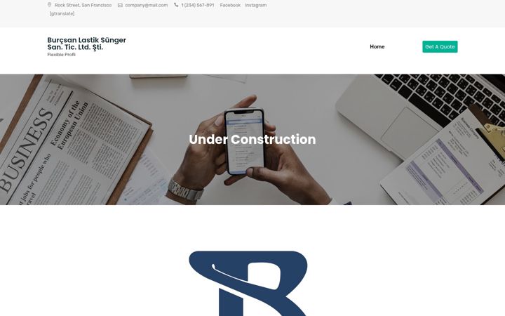 Skærmbillede af burcsan.com.tr