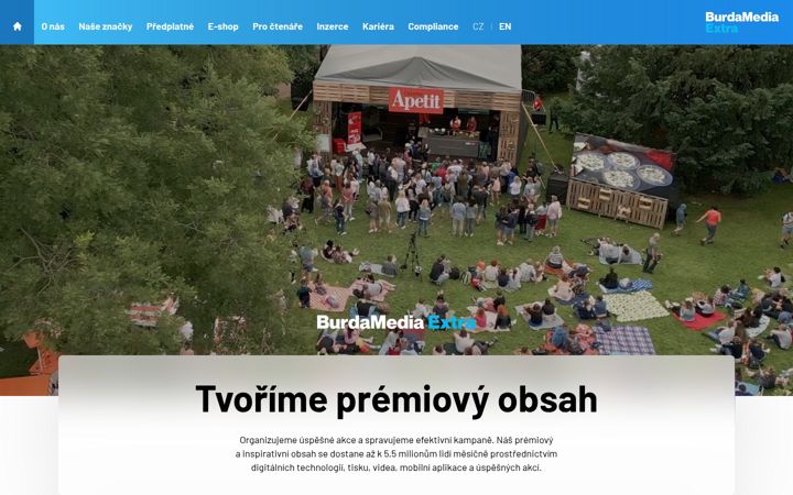 Екранна снимка на burda.cz