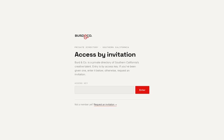 Screenshot of burdandco.com