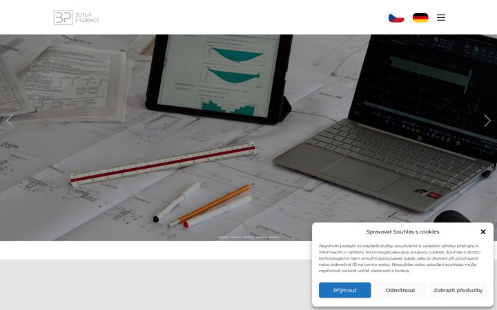 Screenshot of burdaprojekce.cz