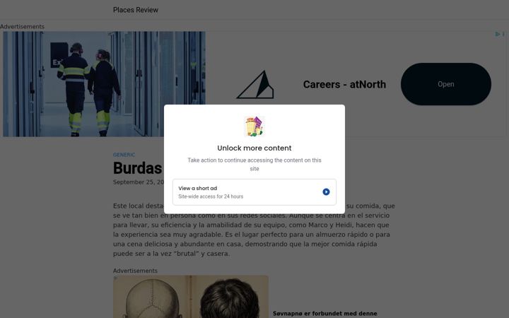 Screenshot of burdascafebar.com